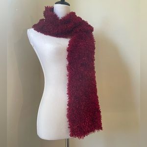 Red Knit Scarf